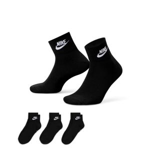 Nike Everyday Essential Socks 3-Pack Black - Unisex - Zokni Nike - Fekete - DX5074-010 - Méret: S