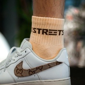 The Streets Brown Socks - Unisex - Zokni The Streets - Barna - STRTSSCKSBRWN - Méret: L