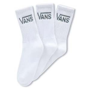 Vans WM Classic Crew Wmns Socks 3-Pack White - Nők - Zokni Vans - Fehér - VN0A49ZFY641 - Méret: 36.5