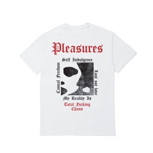 Pleasures Reality Tee White - Férfi - Rövid ujjú póló Pleasures - Fehér - P22W062-WHITE - Méret: 2XL