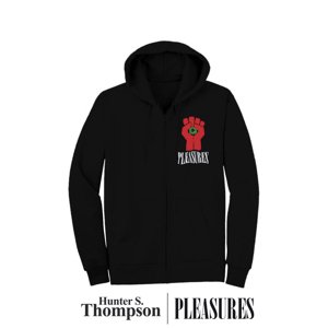 Pleasures HST Zip Black - Férfi - Hoodie Pleasures - Fekete - P22W051-BLACK - Méret: M