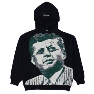 Pleasures Delivered Jacquard Knit Black - Férfi - Hoodie Pleasures - Fekete - P22W010-BLACK - Méret: M