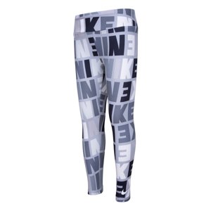 Nike Girls Block Print AOP Leggings Light Smoke Grey - Gyerek - Legins Nike - Szürke - 36K674-G6U - Méret: 6