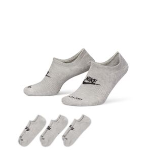 Nike Everyday Plus Cushioned Footie 3-Pack Socks - Unisex - Zokni Nike - Szürke - DN3314-063 - Méret: S