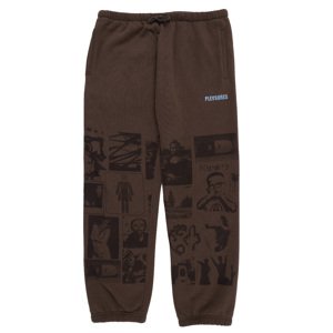 Pleasures Choices Sweatpants Brown - Férfi - Nadrág Pleasures - Barna - P23SP041-BROWN - Méret: XL