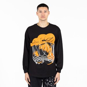 Pleasures Hoops Long-Sleeve Tee Black - Férfi - Rövid ujjú póló Pleasures - Fekete - P23SP055-BLACK - Méret: L