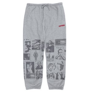 Pleasures Choices Sweatpants Heather Grey - Férfi - Nadrág Pleasures - Szürke - P23SP041-GREY - Méret: L