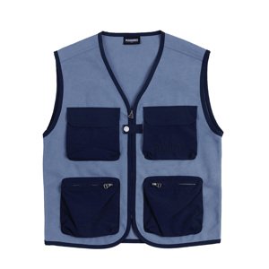 Pleasures Beagle Hunting Vest Slate - Férfi - Mellény Pleasures - Kék - P23SP017-SLATE - Méret: M