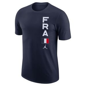 Jordan Dri-FIT France Team Tee - Férfi - Rövid ujjú póló Jordan - Kék - CT8791-419 - Méret: XL