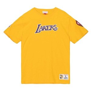 Mitchell & Ness NBA LA Lakers Team Origins S/S Tee - Férfi - Rövid ujjú póló Mitchell & Ness - Sárga - TCRW4852-LALYYPPPGOLD - Méret: M