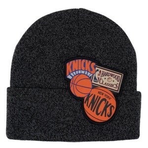 Mitchell & Ness NBA New York Knicks XL Logo Patch Knit Hwc - Unisex - Sapka Mitchell & Ness - Fekete - HCFK4341-NYKYYPPPBLCK - Méret: UNI