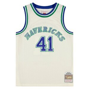 Mitchell & Ness NBA Dallas Mavericks Dirk Nowitzki 1998 Off White Team Color Swingman Jersey - Férfi - Jersey Mitchell & Ness - Fehér - TFSM5052-DMA98