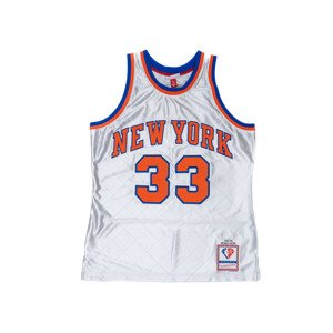 Mitchell & Ness NBA New York Knicks Patrick Ewing 75th Anniversary Platinum Collection Swingman Jersey - Férfi - Jersey Mitchell & Ness - Fehér - SMJY