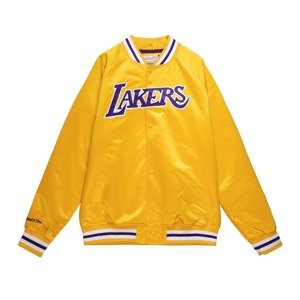 Mitchell & Ness NBA Los Angeles Lakers Lightweight Satin Jacket Gold - Férfi - Dzseki Mitchell & Ness - Sárga - STJKMG18013-LALGOLD - Méret: S