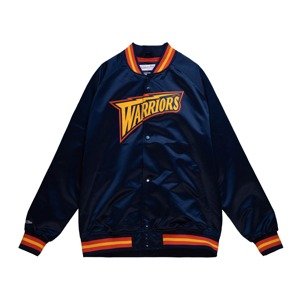 Mitchell & Ness NBA Golden State Warriors Lightweight Satin Jacket - Férfi - Dzseki Mitchell & Ness - Kék - STJKMG18013-GSWNAVY - Méret: L