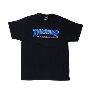 Thrasher Skate Mag Outlined Logo Short Sleeve Tee - Férfi - Rövid ujjú póló Thrasher - Fekete - 145095 - Méret: M