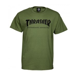 Thrasher Skate Mag Short Sleeve Tee Army Green - Férfi - Rövid ujjú póló Thrasher - Zöld - 110101-GRN - Méret: M