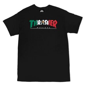 Thrasher Skate Mag Mexico Revista Short Sleeve Tee - Férfi - Rövid ujjú póló Thrasher - Fekete - 145073 - Méret: M