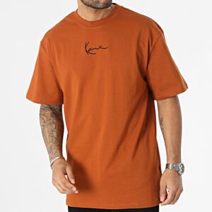 Karl Kani Small Signature Essential Tee dark cognac - Férfi - Rövid ujjú póló Karl Kani - Barna - 6037458 - Méret: S