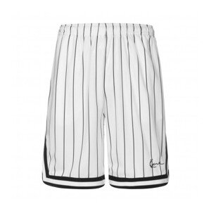 Karl Kani Small Signature Pinstripe Mesh Shorts white/black - Férfi - Rövidnadrág Karl Kani - Fehér - 6014921 - Méret: S