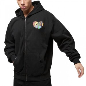 Karl Kani Woven Signature Kani Life OS Full Zip Black - Férfi - Hoodie Karl Kani - Fekete - 6021416 - Méret: M