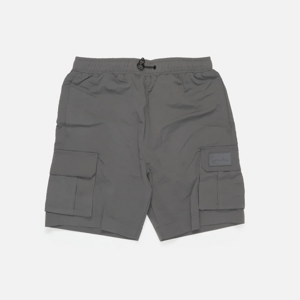 Karl Kani Rubber Signature Cargo Shorts Anthracite - Férfi - Rövidnadrág Karl Kani - Szürke - 6013396 - Méret: M