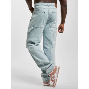 Karl Kani Retro Baggy Workwear Knee Cut Denim Bleached Blue - Férfi - Nadrág Karl Kani - Kék - 6000509 - Méret: 30