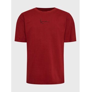 Karl Kani Small Signature Essential Tee Dark Red - Férfi - Rövid ujjú póló Karl Kani - Piros - 6033231 - Méret: XL