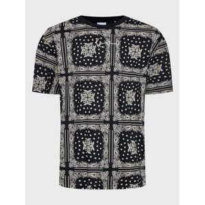 Karl Kani Small Signature Paisley Tee Black/Cream - Férfi - Rövid ujjú póló Karl Kani - Fekete - 6037305 - Méret: S