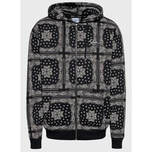 Karl Kani Chest Signature Paisley OS Zip Black/Cream - Férfi - Hoodie Karl Kani - Fekete - 6028221 - Méret: S