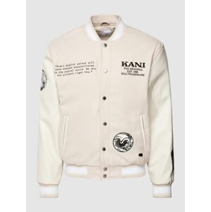 Karl Kani Retro Block College Jacket Light Sand/Off White - Férfi - Dzseki Karl Kani - Fehér - 6085202 - Méret: 2XL