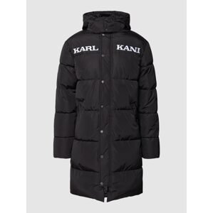Karl Kani Retro Hooded Long Puffer Jacket Black - Férfi - Dzseki Karl Kani - Fekete - 6076827 - Méret: XL