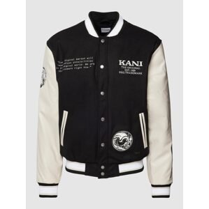 Karl Kani Retro Block College Jacket Black - Férfi - Dzseki Karl Kani - Fekete - 6085203 - Méret: S