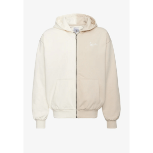 Karl Kani Chest Signature Split OS Full Zip Off White / Light - Férfi - Hoodie Karl Kani - Fehér - 6021391 - Méret: S