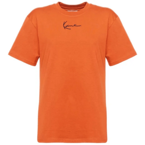 Karl Kani Small Signature Essential Tee Dark Orange - Férfi - Rövid ujjú póló Karl Kani - Narancssárga - 6037460 - Méret: XL