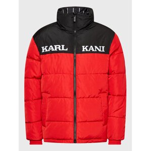Karl Kani Retro Block Reversible Puffer Jacket Red/Black/White - Férfi - Dzseki Karl Kani - Piros - 6076823 - Méret: S