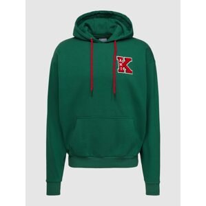 Karl Kani Retro Patch OS Dark Green - Férfi - Hoodie Karl Kani - Zöld - 6028196 - Méret: S