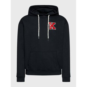 Karl Kani Retro Patch OS Black - Férfi - Hoodie Karl Kani - Fekete - 6028197 - Méret: S