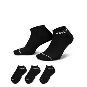 Jordan Everyday No-Show 3-Pack Socks Black - Unisex - Zokni Jordan - Fekete - DX9656-010 - Méret: S