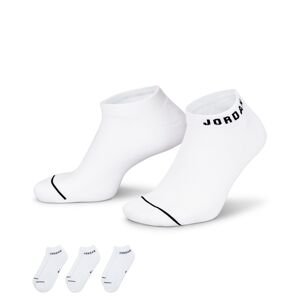 Jordan Everyday No-Show 3-Pack Socks White - Unisex - Zokni Jordan - Fehér - DX9656-100 - Méret: L