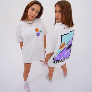 The Streets Court Tee - Férfi - Rövid ujjú póló The Streets - Fehér - STRTSCRTTEE - Méret: L