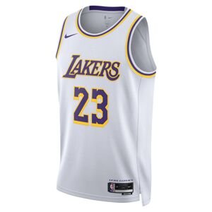 Nike Dri-FIT LeBron James Los Angeles Lakers Association Edition 2022/23 Swingman Jersey White - Férfi - Jersey Nike - Fehér - DN2081-103 - Méret: M