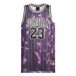 Jordan Grils 23 AOP Jersey Black/Fierce Pink - Gyerek - Jersey Jordan - Fekete - 45C655-I13 - Méret: M