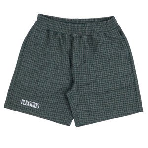 Pleasures Intercept Houndstooth Shorts Forest Green - Férfi - Rövidnadrág Pleasures - Zöld - P23F007-FOREST GREEN - Méret: XL