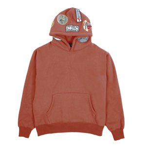 Pleasures Worms Hoodie Rust - Férfi - Hoodie Pleasures - Narancssárga - P23F022-RUST - Méret: L