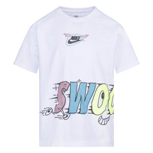 Nike Sportwear "Art of Play" Relaxed Graphic Boys Tee White - Gyerek - Rövid ujjú póló Nike - Fehér - 86L110-001 - Méret: 5