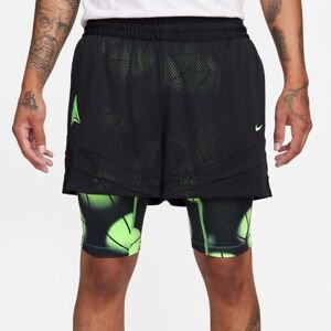 Nike Dri-FIT Ja 2-in-1 4" Basketball Shorts Black - Férfi - Rövidnadrág Nike - Fekete - FQ1022-010 - Méret: L-T