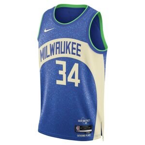 Nike Dri-FIT NBA Milwaukee Bucks Giannis Antetokounmpo City Edition 23/24 Swingman Jersey - Férfi - Jersey Nike - Kék - DX8509-407 - Méret: 3XL