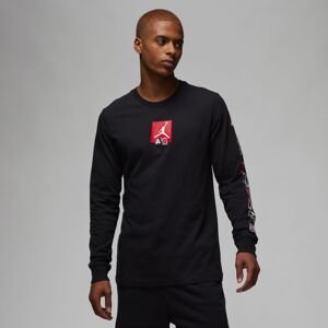 Jordan Brand Graphic Long-Sleeve Tee Black - Férfi - Rövid ujjú póló Jordan - Fekete - FD7017-010 - Méret: XL