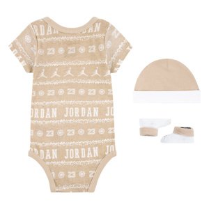 MJ HOLIDAY 3PC BOX SET - HEMP - Gyerek - set Jordan - Barna - NJ0641-X0L - Méret: 6/12M